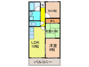 ダイヤモンドハイツ橋原の物件間取画像